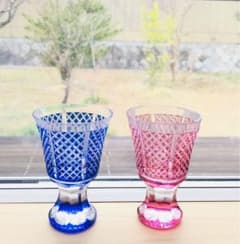 薩摩切子　高杯揃のサムネイル