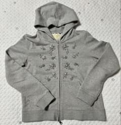 チェスティ chesty パーカー グレー 1 新品 新品 chestyチェスティ ビジュー パーカー - メルカリ