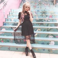 【値下げ中】MA＊RS チュールスカート blackのサムネイル