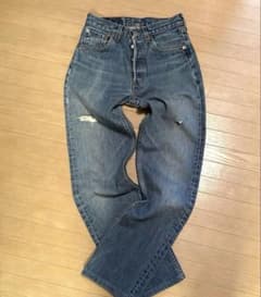 90s Levi's リーバイス 501 ダメージ デニム W27のサムネイル