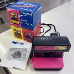 ポラロイドカメラ　クールカム　ピンク　中古品　汚れあり！箱あり！説明書あり！のサムネイル