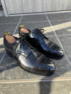 EDWARD GREEN CARDIFF UK5.5E ブラックカーフ - メルカリ