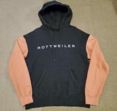 ROTTWEILER フード付きパーカー ブラック/オレンジのサムネイル