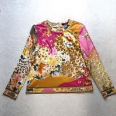 LEONARD レオナール 花柄 総柄 薄手 ロング トップス Lサイズ - メルカリ