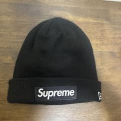 Supreme New Era Box Logo Beanie Blackのサムネイル