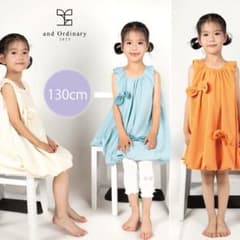 【and Ordinary】リボンバルーンワンピース ギャザーネック 130cmのサムネイル
