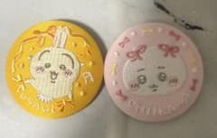 치이카와 자수 캔 배지 비스킷 2 토끼 치이카와 세트