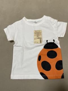 オーガニックコットン　プリントtシャツ てんとうむしのサムネイル