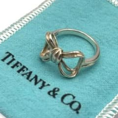 TIFFANY ティファニー リング 12号 リボン ツイスト シルバー925