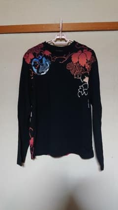 長袖 刺繍 まねき猫 和柄 メンズ レディースのサムネイル