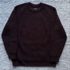 サイズ2] BATONER DARK BROWN シグネチャークルーネック - メルカリ