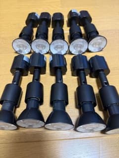 【中古美品】10個セット　ダクトレールスポットライトLED電球付き 50W 黒のサムネイル