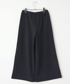 ブラックパンツ LLサイズ キレイめ シンプル マタニティ　ストレッチ　ガウチョのサムネイル