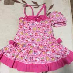 水着 ワンピース キャップつき １３０cmのサムネイル