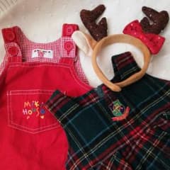 【m様専用】MIKIHOUSE　赤いワンピースのサムネイル