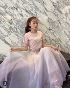 eimy istoire エアリーグラデーションスカート （LAVENDER）のサムネイル
