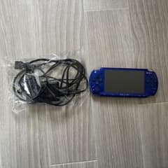 H*田様 【ジャンク品】Sony PSP-2000 本体 青 充電ケーブル付きのサムネイル