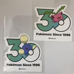 ポケモン30周年記念ステッカー メガフェスタ 韓国限定　ハネッコ&ワタッコのサムネイル