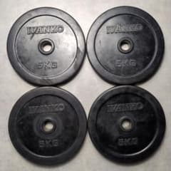 IVANKO ラバー ダンベル プレート 5kg × 4枚 計20kg - メルカリ