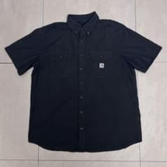 Carhartt Short-Sleeve Work Shirt, Black, Size XL