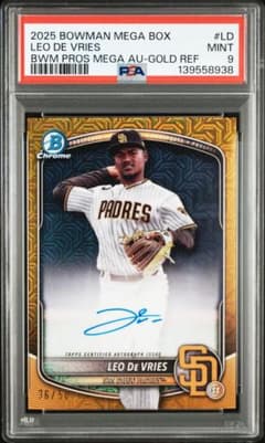 Leo De Vries Auto Gold /50 Bowman 直筆サイン - メルカリ