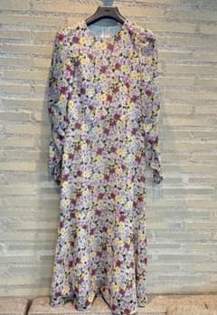 LOULOU WILLOUGHBY 花柄長袖ロングワンピース サイズ1のサムネイル