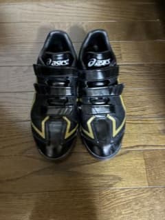 ドラゴン様専用asics トレーニングシューズ 黒/金のサムネイル