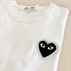 【ラインストーン】PLAY COMME des GARCONS ハートTシャツSのサムネイル