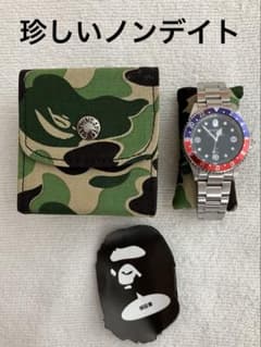 TYPE 2 BAPEX 珍しいノンデイトタイプ 動作良好 ガラス少し曇りあり 