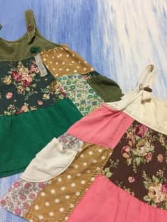 Yotsuba様 RAG MART ワンピース グリーンピンクのサムネイル