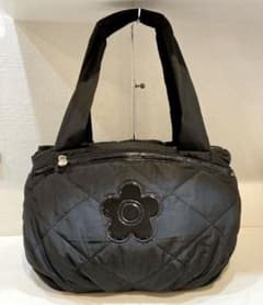美品】MARY QUANT キルティング トートバッグ デイジー 黒 A4可 - メルカリ