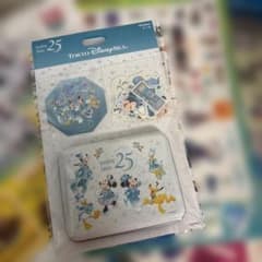 東京ディズニーシー 25周年 シール ステッカー 缶ケース ➕ディズニーシール