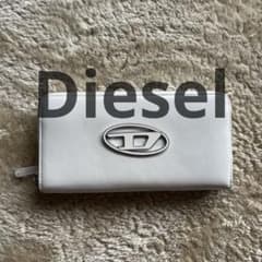 Diesel ディーゼル レザー レディース 長財布 白 ホワイト Dロゴ 