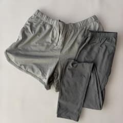 スポーツウェア ランニングウェア ジム　ショートパンツ レギンス セット売りのサムネイル