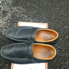 エルメスの黒のレザースリップオンシューズ中古品になりますのサムネイル