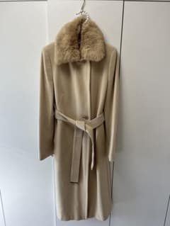 23区サイズ40L✴︎アンゴラ ロングコート - メルカリ