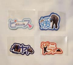 토베 동물원 토베 ZOO 이름 스티커 컴플리트 4장 세트