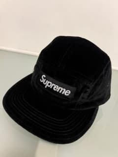 シュプリーム SUPREME Velvet Camp Cap 黒 ブラックのサムネイル
