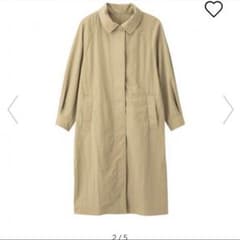 ステンカラーロングコート ベージュ Lサイズのサムネイル