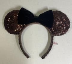 ディズニー カチューシャ ブラウン スパンコールのサムネイル