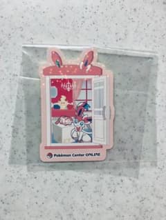 ポケセンオンライン　ピカチュウ賞　おとどけステッカー　ニンフィアのサムネイル