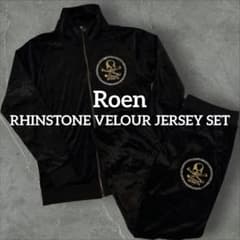 roen ロエン track jacket ベロアラインストーン ジャージset - メルカリ