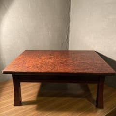 みずいろ様用出品　座卓　ちゃぶ台　角ちゃぶ台　古家具　古道具　アンティーク 時代物 漆塗り角ちゃぶ台 骨董品 インテリア 古民家 古家具 座卓