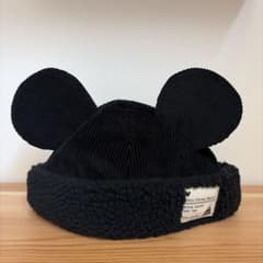 東京ディズニーリゾート ミッキー ボアキャップ 帽子 ブラック　54cmのサムネイル