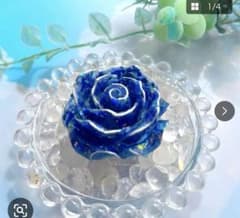 オルゴナイト 青いバラ ラピスラズリのバラ - メルカリ