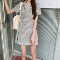 チェック ラップ ワンピースのサムネイル