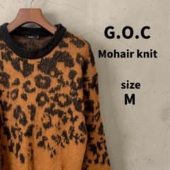 G.O.C レオパード柄 モヘアニット M（オーバーサイズ）のサムネイル
