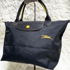 希少✨ロンシャン ル プリアージュ ハンドバッグ Sナイロン レザー ブラックのサムネイル