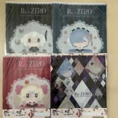[신품]Re:ZERO A4 클리어 파일 4종 세트