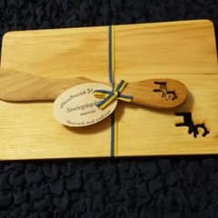 北欧暮らしの道具店、バターナイフ&ボードセット（トナカイ）のサムネイル